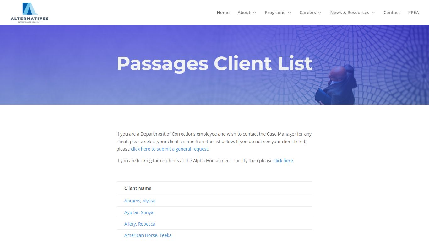 CM Connect – Passages | Alternatives, Inc.